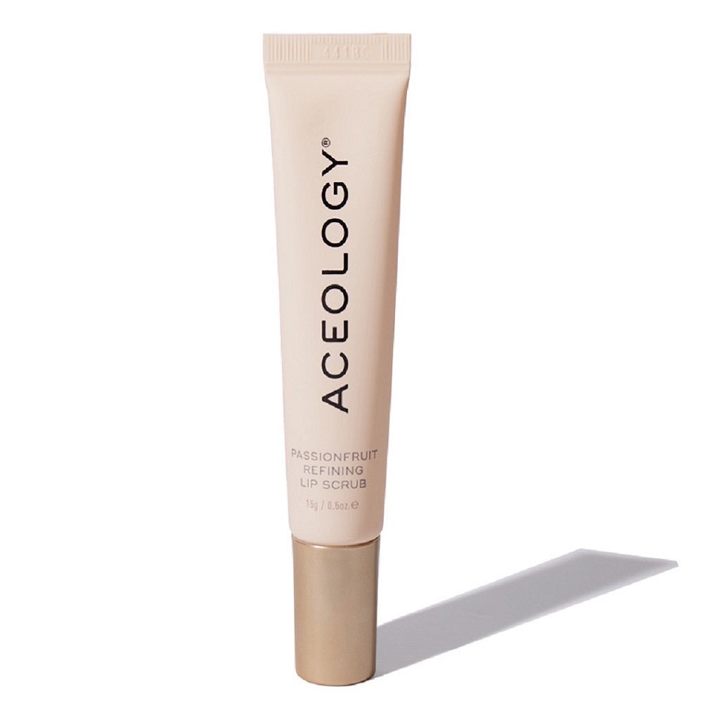 Aceology PASSIONFRUIT Refining Lip Scrub | NEW | Conditioning Lip Sugar Scrub
